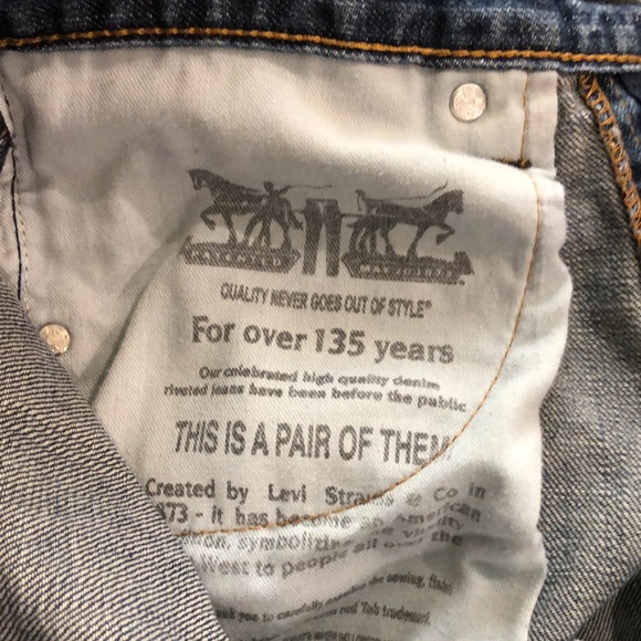 Vintage LEVI’S 505’s Classic Fit 100% Cotton Denim Jeans - Picture 10 of 13